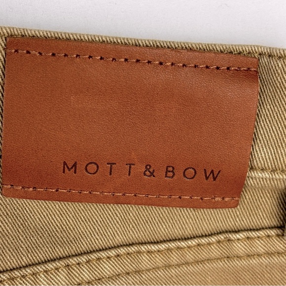 Mott & Bow Slim Mercer Khaki Men's Jeans Size 32X30 Tan Casual Collegiate - Picture 7 of 12